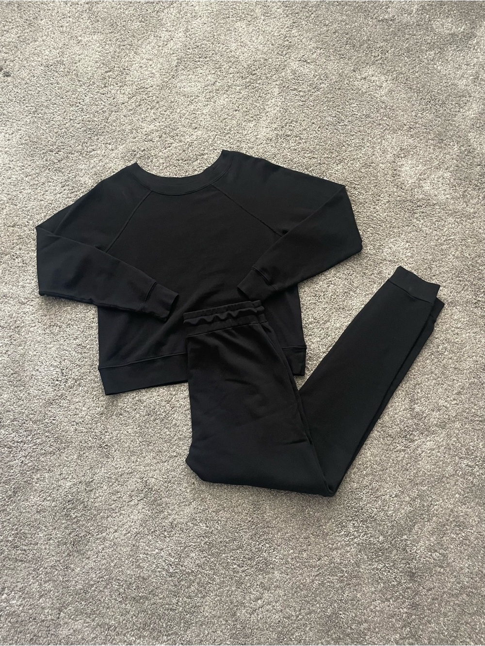MATE the Label Black Sweatshirt and Jogger Set